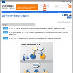 Self-employment statistics - Statistics Explained