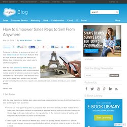 How to Empower Sales Reps to Sell From Anywhere