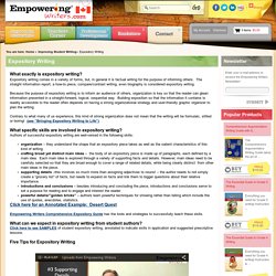 Empowering Writers Expository Writing Resources for Teachers