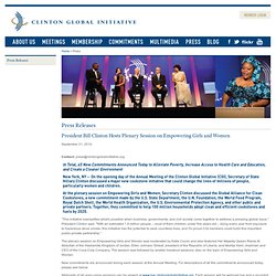 Clinton Global Initiative Press Center - Press Releases