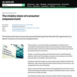 The midata vision of consumer empowerment