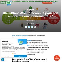 BLEU BLANC COEUR 12/09/20 Bleu-Blanc-Coeur reconnue pour son empreinte environnementale !