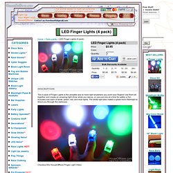 LED Finger Lights (4 pack)
