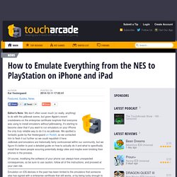How to Emulate Everything from the NES to PlayStation on iPhone and iPad