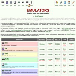 Emulation Products from Marat Fayzullin