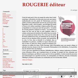 En partage - ROUGERIE éditeur