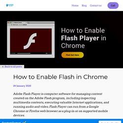 How to Enable Flash in Chrome - Blog post - ErrorsDoc Blog