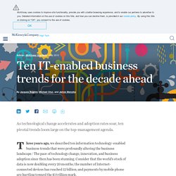 Ten IT-enabled business trends for the decade ahead