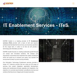 IT Enablement Services - ITeS and Network Management Solutions