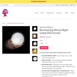 Enchanting Moon Night Lamp (full moon) – Introvert Palace