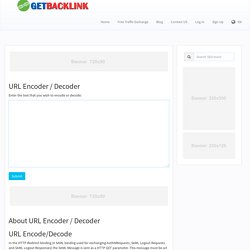Online URL Encoder / Decoder- Online URL encode and URL decode tool