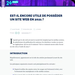 Est-il encore utile de posséder un site web en 2021 ?