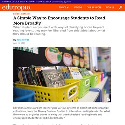 A Simple Way to Encourage Students to Read More Broadly