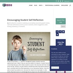 Encouraging Student Self-Reflection