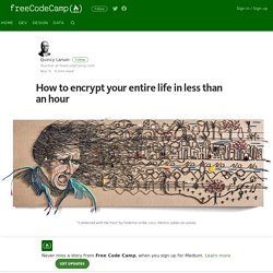 How to encrypt your entire life in less than an hour
