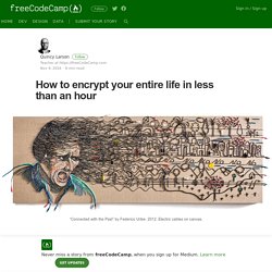 How to encrypt your entire life in less than an hour