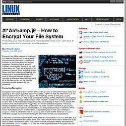 How to Encrypt Your File System