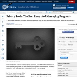 Privacy Tools: The Best Encrypted Messaging Programs.