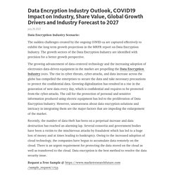 Data Encryption Industry Outlook, COVID19 Impact on Industry, Share Value, Global Growth Drivers and Industry Forecast to 2027 – Telegraph
