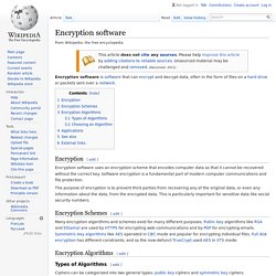 Encryption software