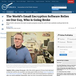 The World’s Email Encryption Software Relies on One Guy, Who is Going Broke