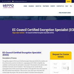 EC-Council Certified Encryption Specialist (ECES) - Hippo Cyber Institute