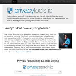 Privacy tools