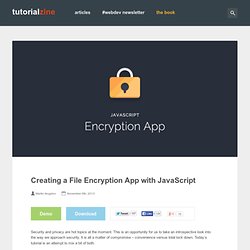 Creating a File Encryption App with JavaScript