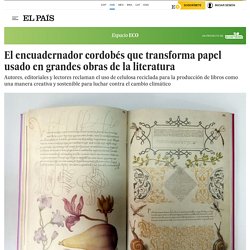 El encuadernador cordobés que transforma papel usado en grandes obras de la literatura