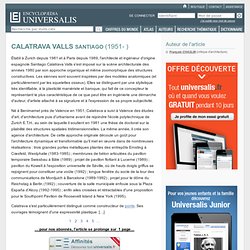 SANTIAGO CALATRAVA VALLS
