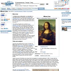 Mona Lisa - encyclopedia article about Mona Lisa.