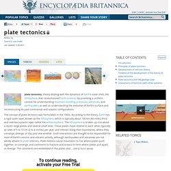 plate tectonics (geology