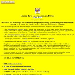 Lemon Law Directory by AUTOPEDIA® - The AUTOmotive encycloPEDIA - Lemon Law Information for Consumer Assistance, includes Attorney General Offices for all 50 States and Lemon Law Attorneys Directory