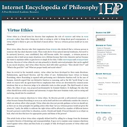 Virtue Ethics 
