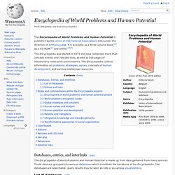 Encyclopedia of World Problems and Human Potential