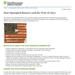 Star-Spangled Banner and the War of 1812