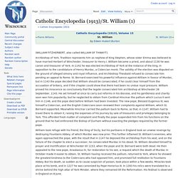 Catholic Encyclopedia (1913)/St. William (1) - Wikisource, the free online library