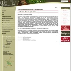 Dossiers Insectes : Encyclopédie Entomologique