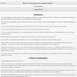 Medix cours de médecine - Encyclopédie médicale - MedixLichen scléreux