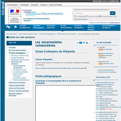 Les encyclopédies collaboratives