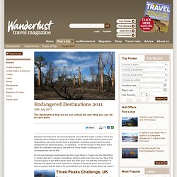 Endangered Destinations 2011
