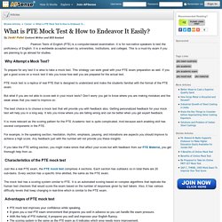 What is PTE Mock Test & How to Endeavor It Easily? by Janki Patel