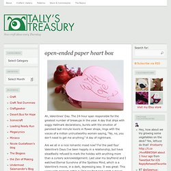 open-ended paper heart box