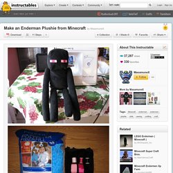 Make an Enderman Plushie from Minecraft