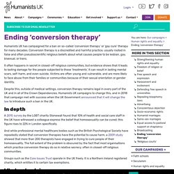Ending ‘conversion therapy’