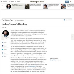 Ending Greece’s Bleeding