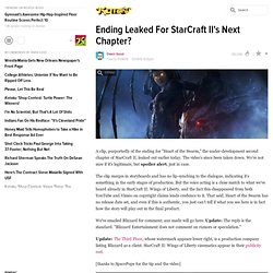 Ending Leaked For StarCraft II's Next Chapter?