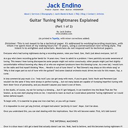 GUITAR TUNING NIGHTMARES EXPLAINED