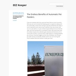 The Endless Benefits of Automatic Pet Feeders - EEZ Keeper