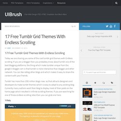 17 Free Tumblr Grid Themes With Endless Scrolling - UIBrush